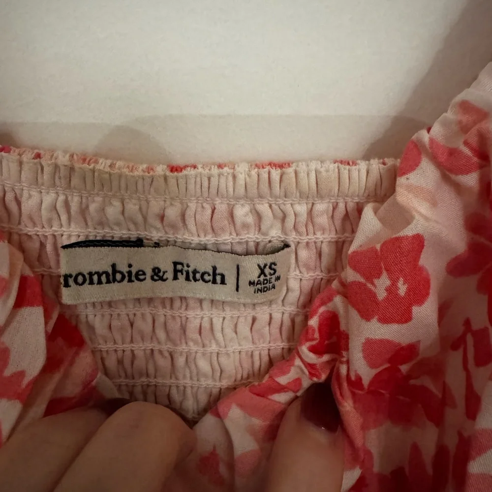 Abercrombie & Fitch Red Floral Maxi Dress